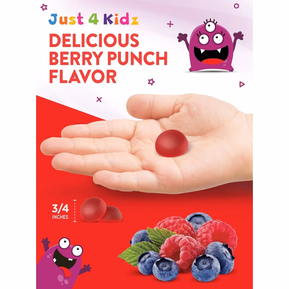 Nature's Truth Kids Multivitamin + Probiotic – 60 Gummies, Berry Punch Flavor  5