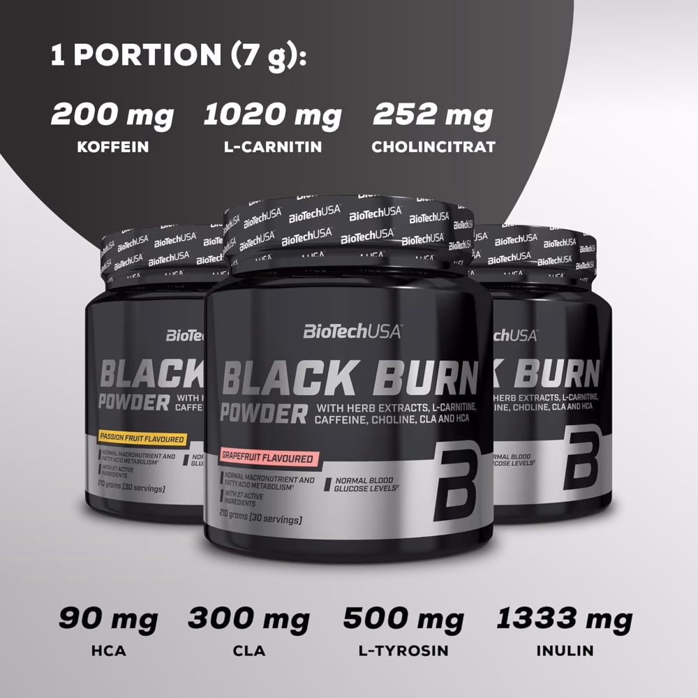 BioTechUSA Black Burn Powder Watermelon 210g 4