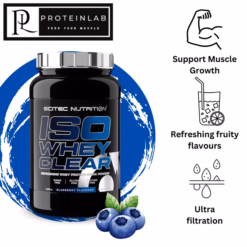Scitec Nutrition ISO Whey Clear Blueberry 1025g 4
