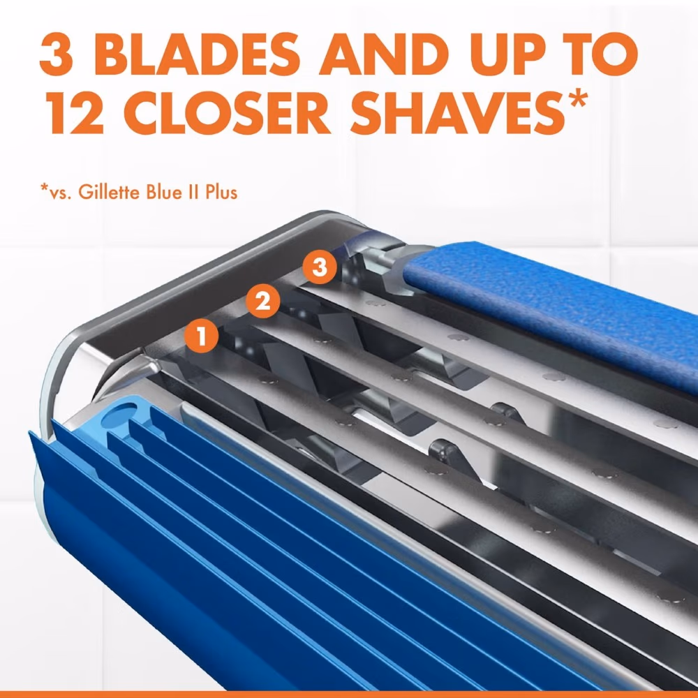 Gillette Blue3 Comfort Disposable Razors –  6+2Free 3