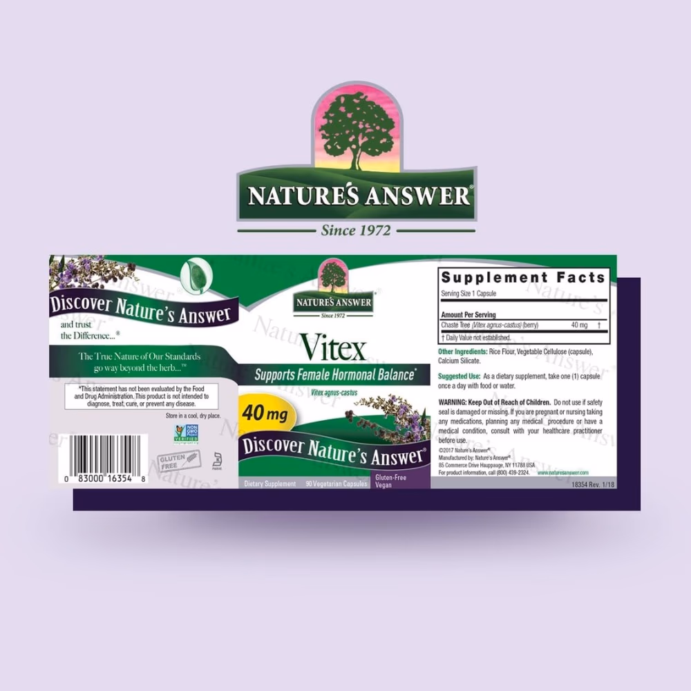 Natures Answer Vitex 40mg-90 Capsules 4