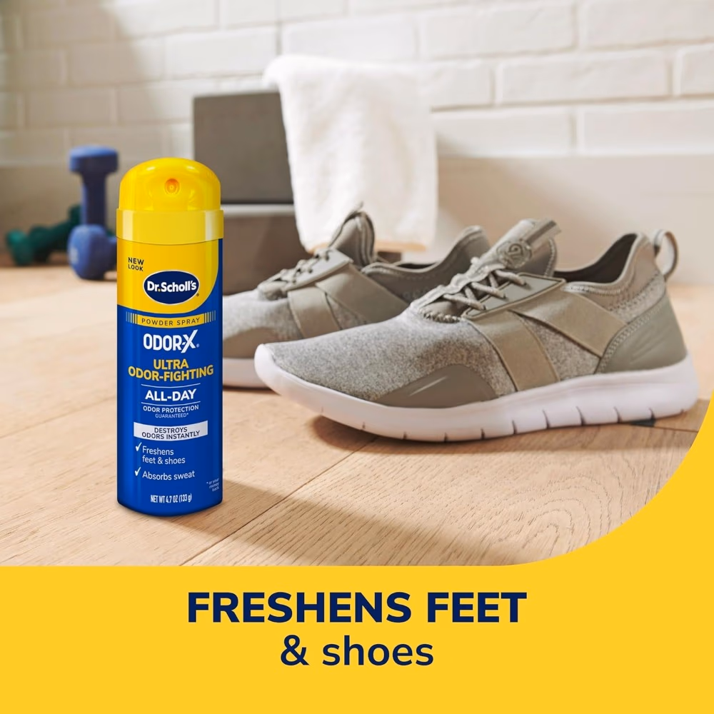 Dr Scholls Odor Fighting Foot Spray Powder 4.7oz 4