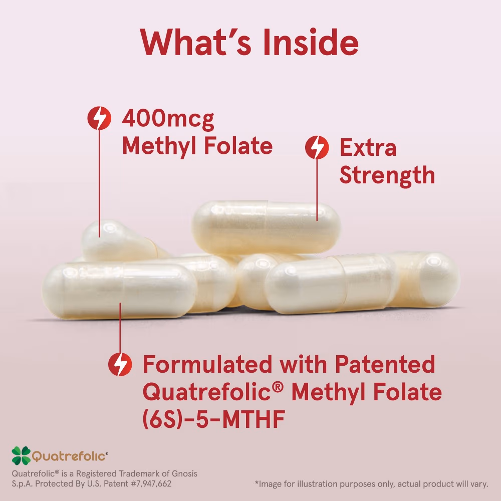 Jarrow Methyl Folate 400 Micrograms Capsules 60 Capsules 4