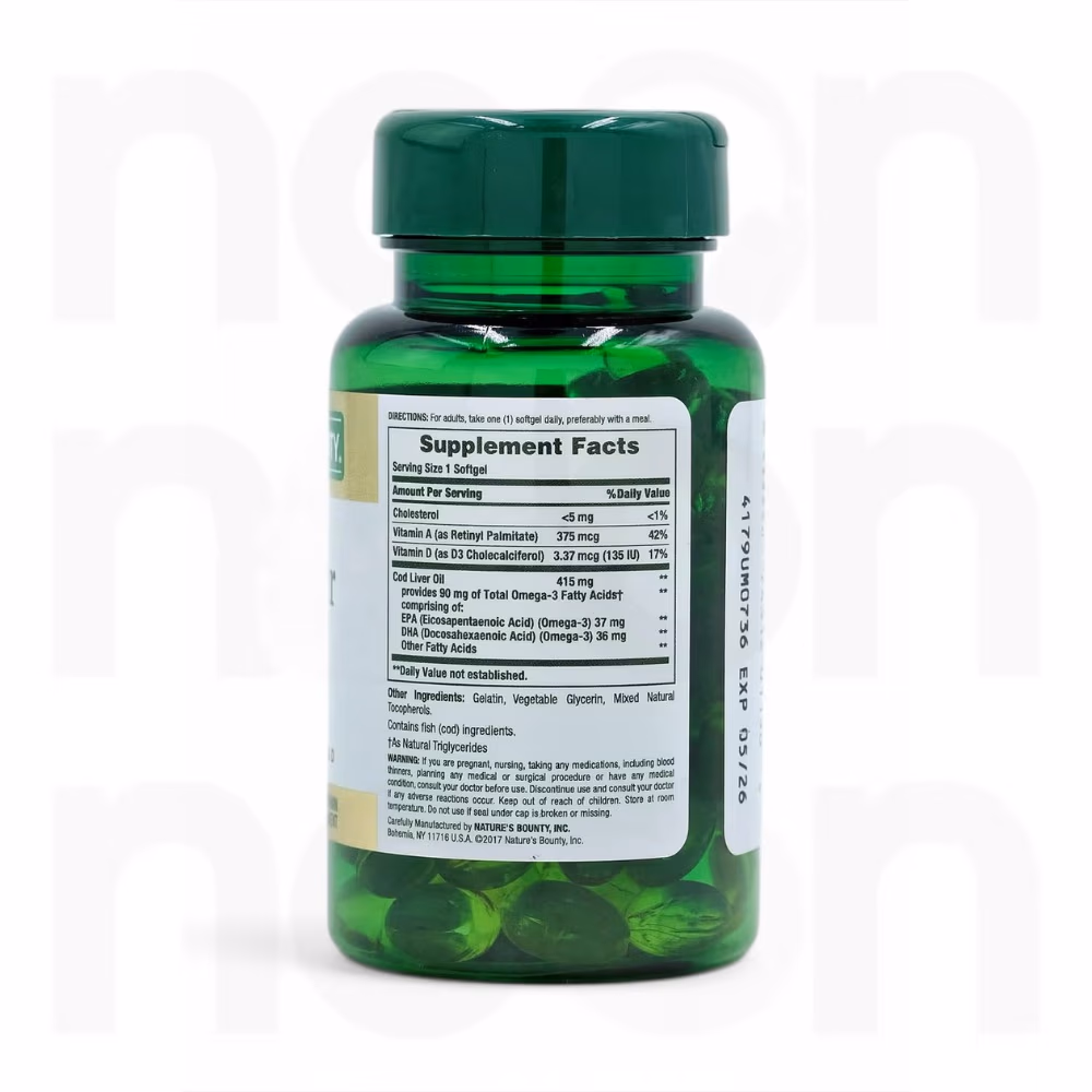 Nature's Bounty Cod Liver Oil 100s 2