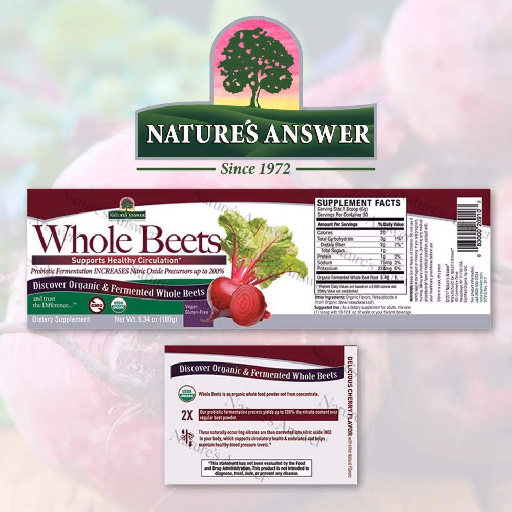 Natures Answer Whole Beets Powder 180gm 3