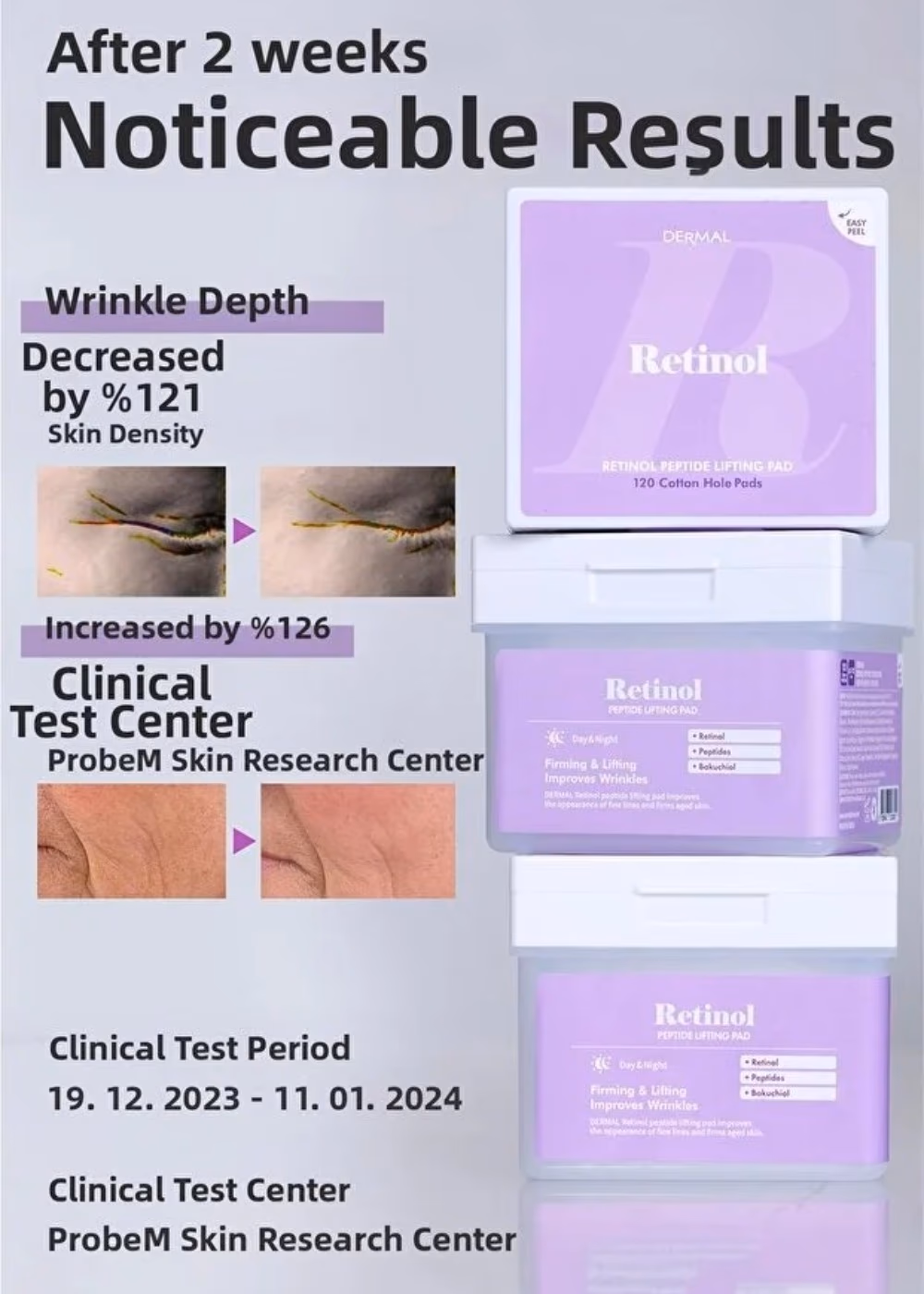 Dermal Retinol Peptide Lifting Pad (12s) 4