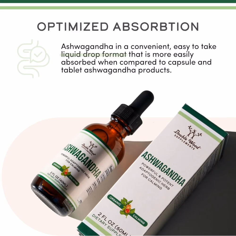 Double Wood Ashwagandha Liquid Extract 60 mL 5