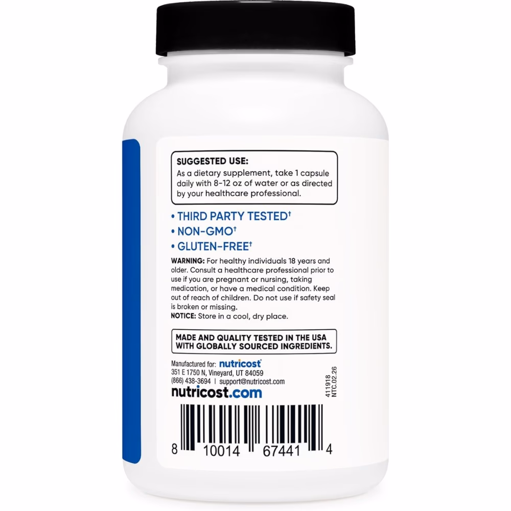 Nutricost Turkesterone 600mg -120 Capsules  3