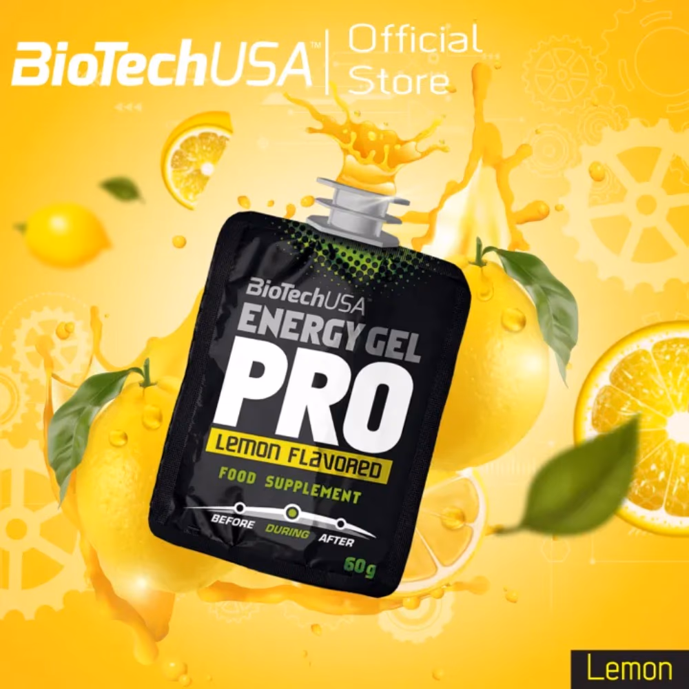 BioTechUSA Energy Gel Lemon 40g – Quick Carbohydrate Boost for Endurance 3