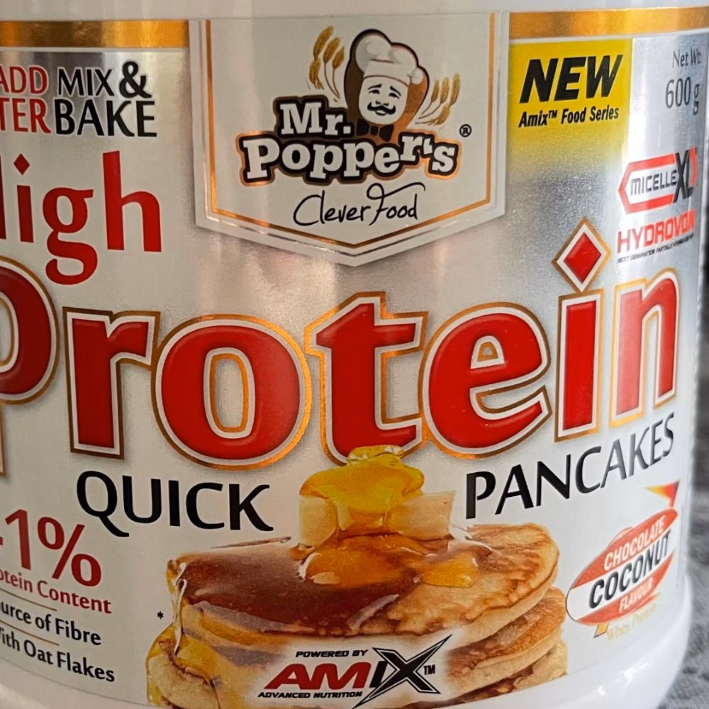Amix High Protein Pancakes Chocolate Coconut 600g 3