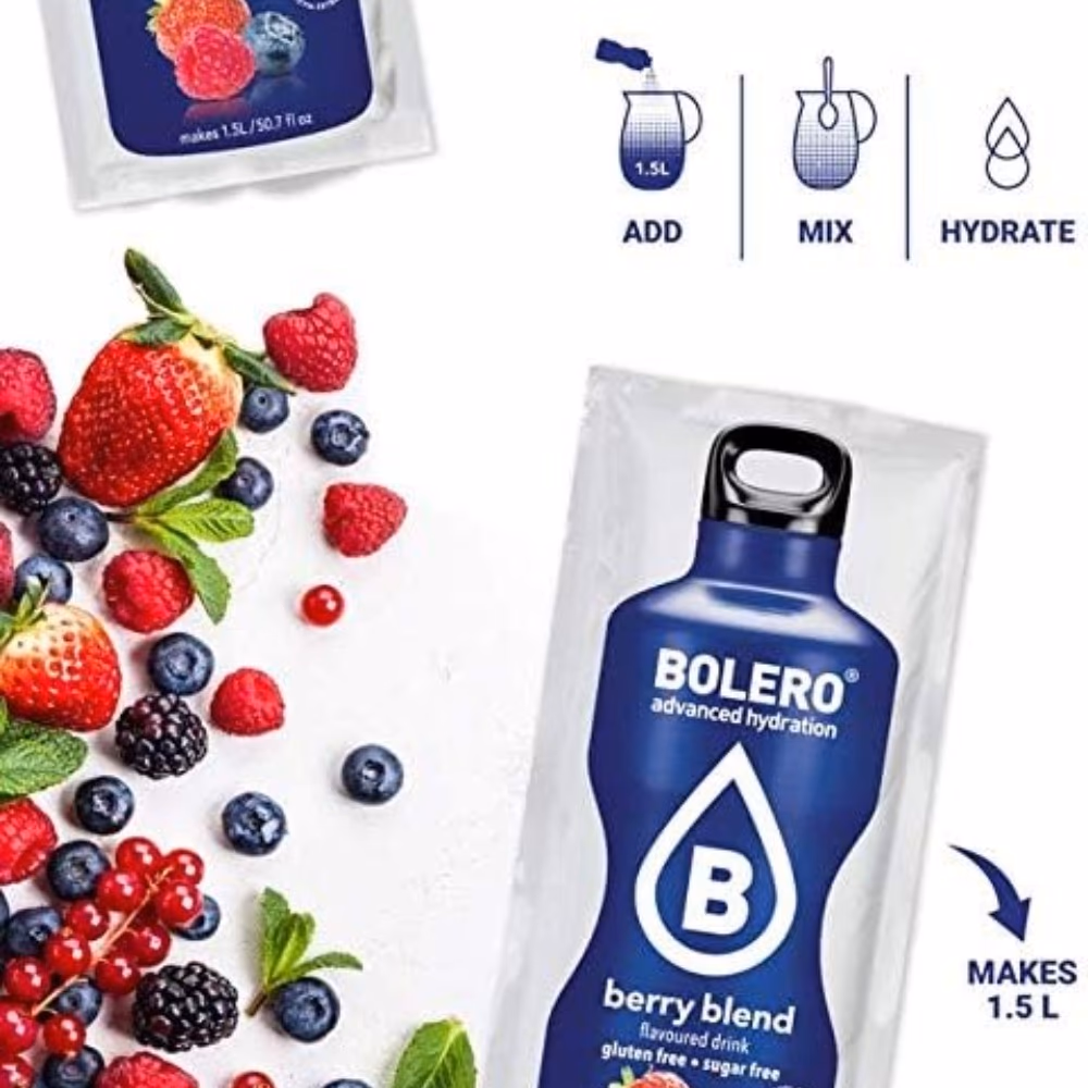Bolero Advanced Hydration Drinks Berry Blend flavor 24's pack 2