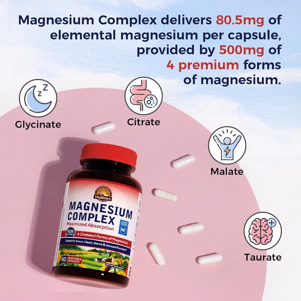 Vitalitown Magnesium Complex 120 Capsules  2
