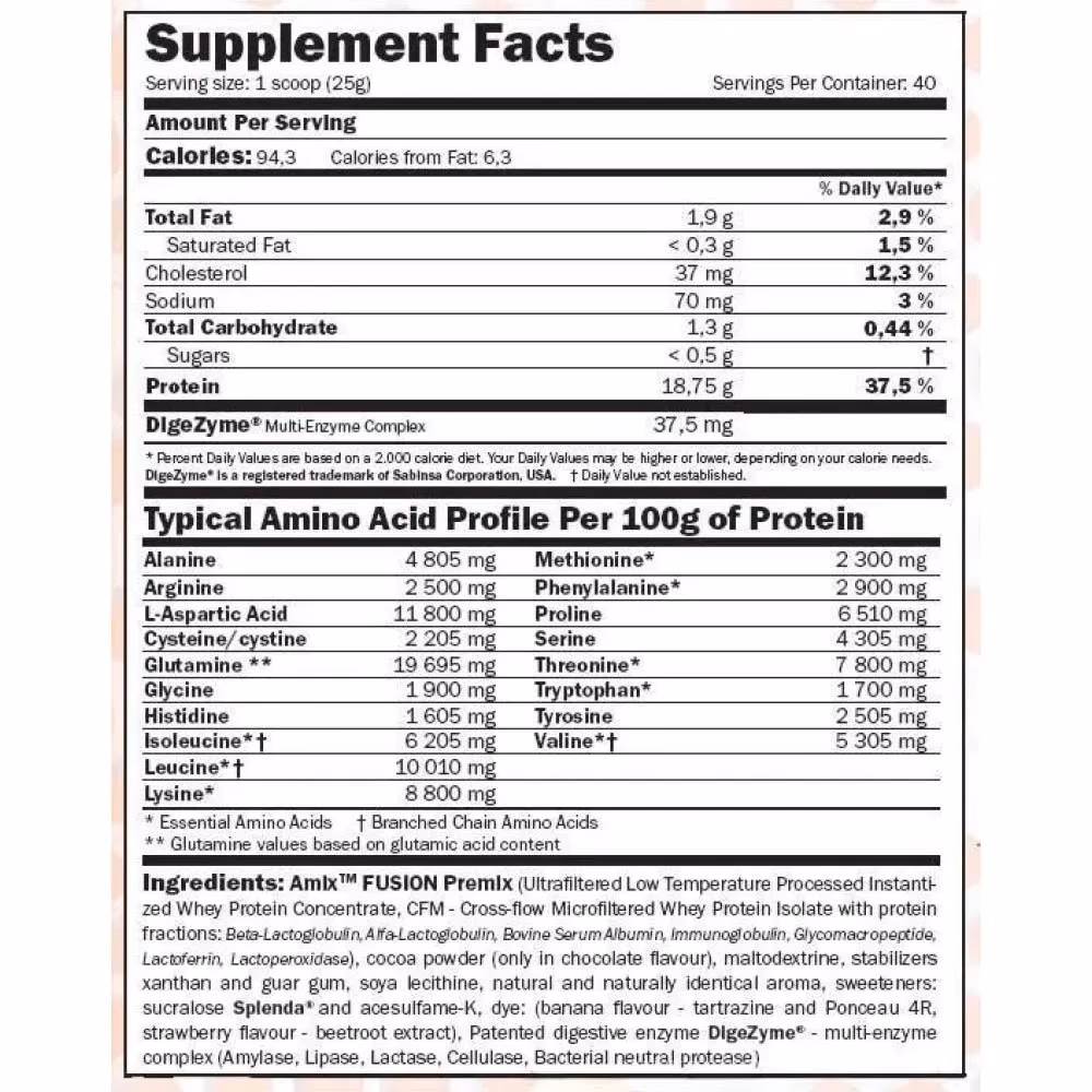 Amix Whey Pro Fusion Protein Forest Fruit 2.3kg 2