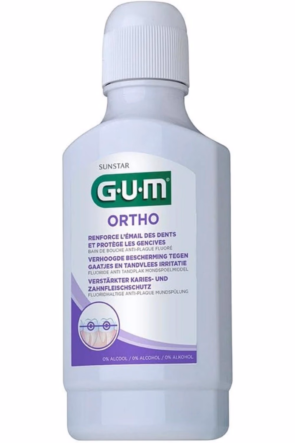GUM Ortho Mouthrinse 300ml 2
