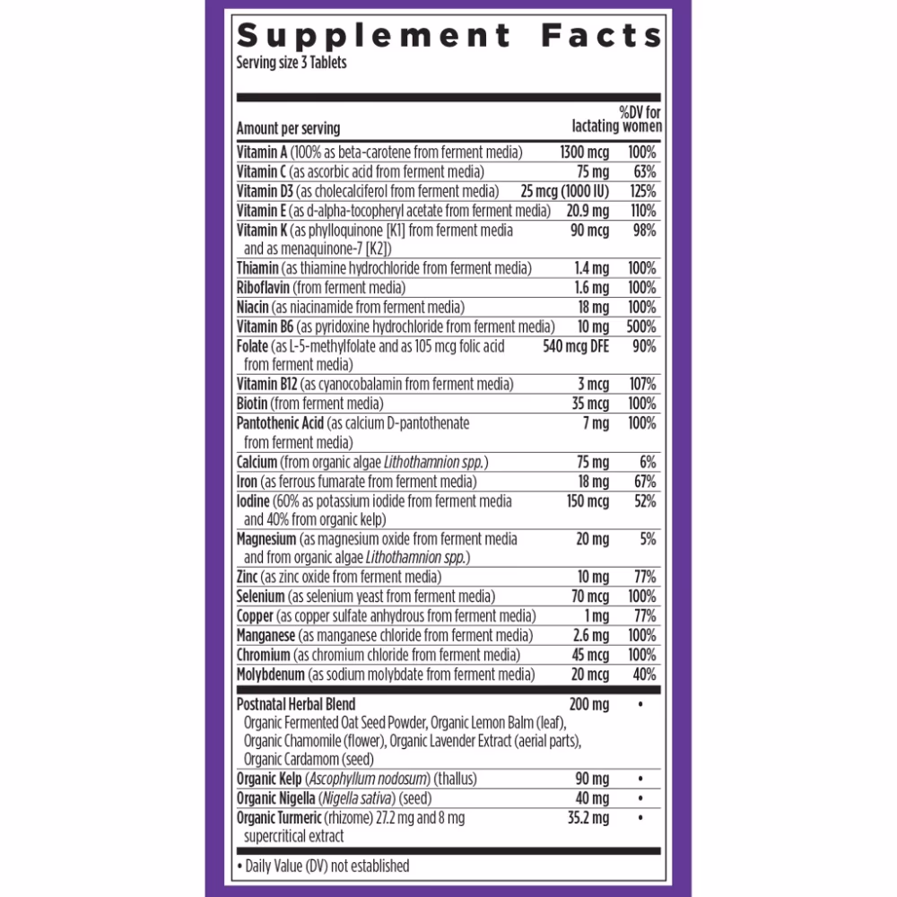 New Chapter Perfect Postnatal Multivitamin - 96 Tablets 2