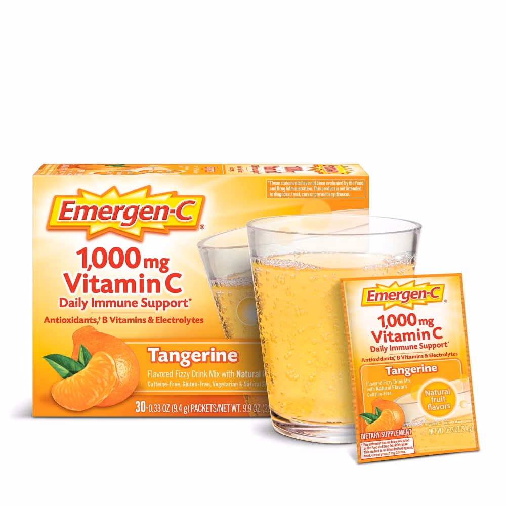 Emergen-C Vitamin C 1000mg Tangerine 30 Packs 4