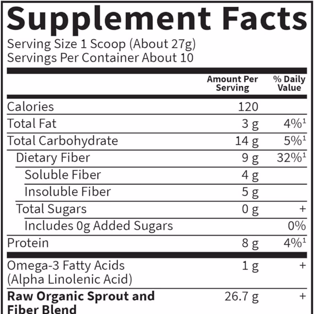 Garden Of Life Raw Organic Fiber Powder 268gm 5