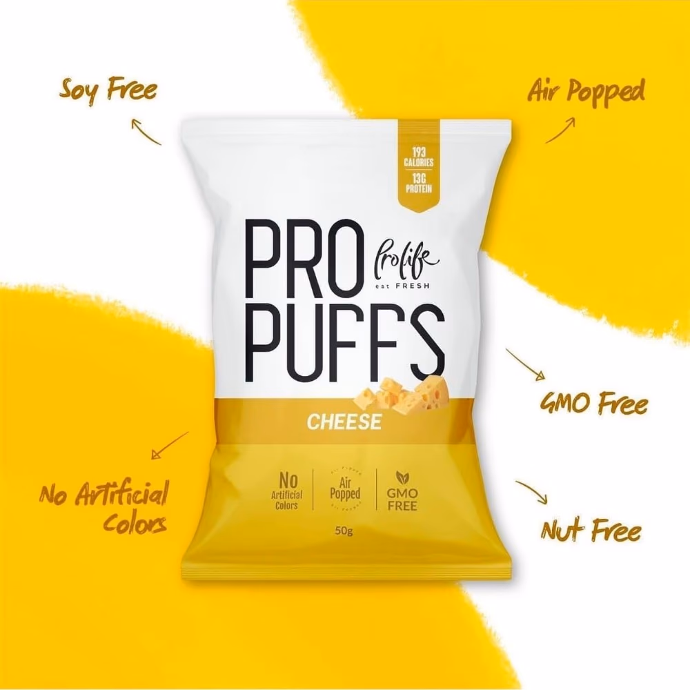 Pro Life Pro Puffs Cheese 50g 3