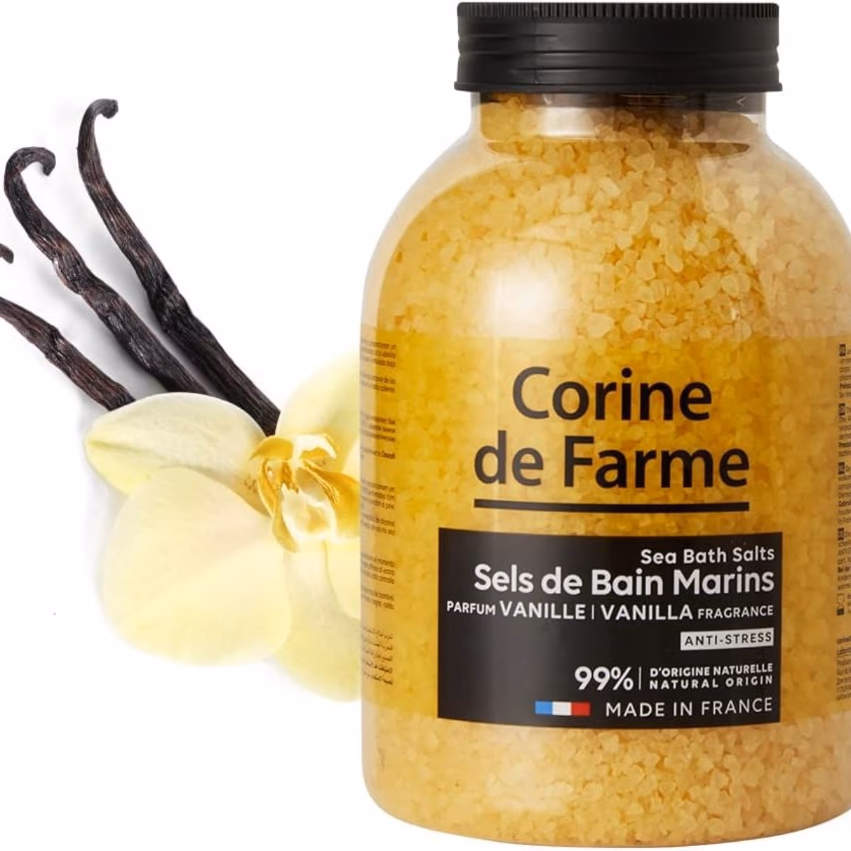 Corine de Farme Bath Sea Salt Vanilla 1.3kg 2
