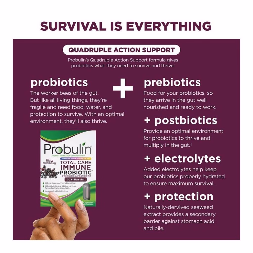 Probulin Total Care Immune Probiotic 20 billion CFU - 30 Capsules 3