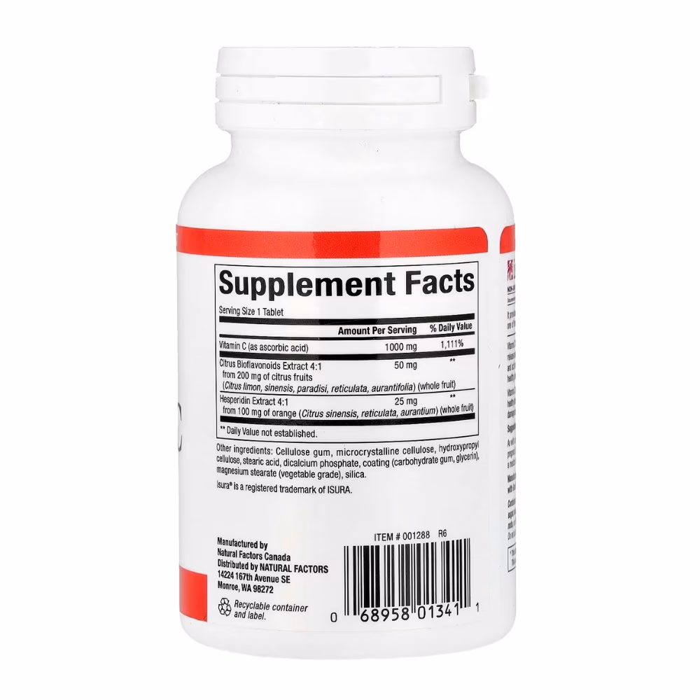 Natural Factors Vitamin C Time Release 1000 MG 90 Tablets 2