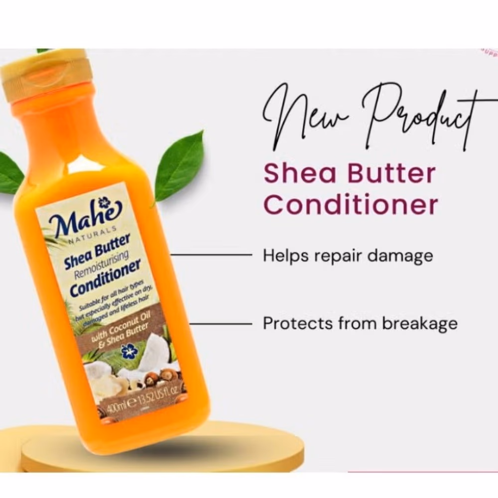 Mahe Naturals Shea Butter Remoisturizing Conditioner (400ML) 4