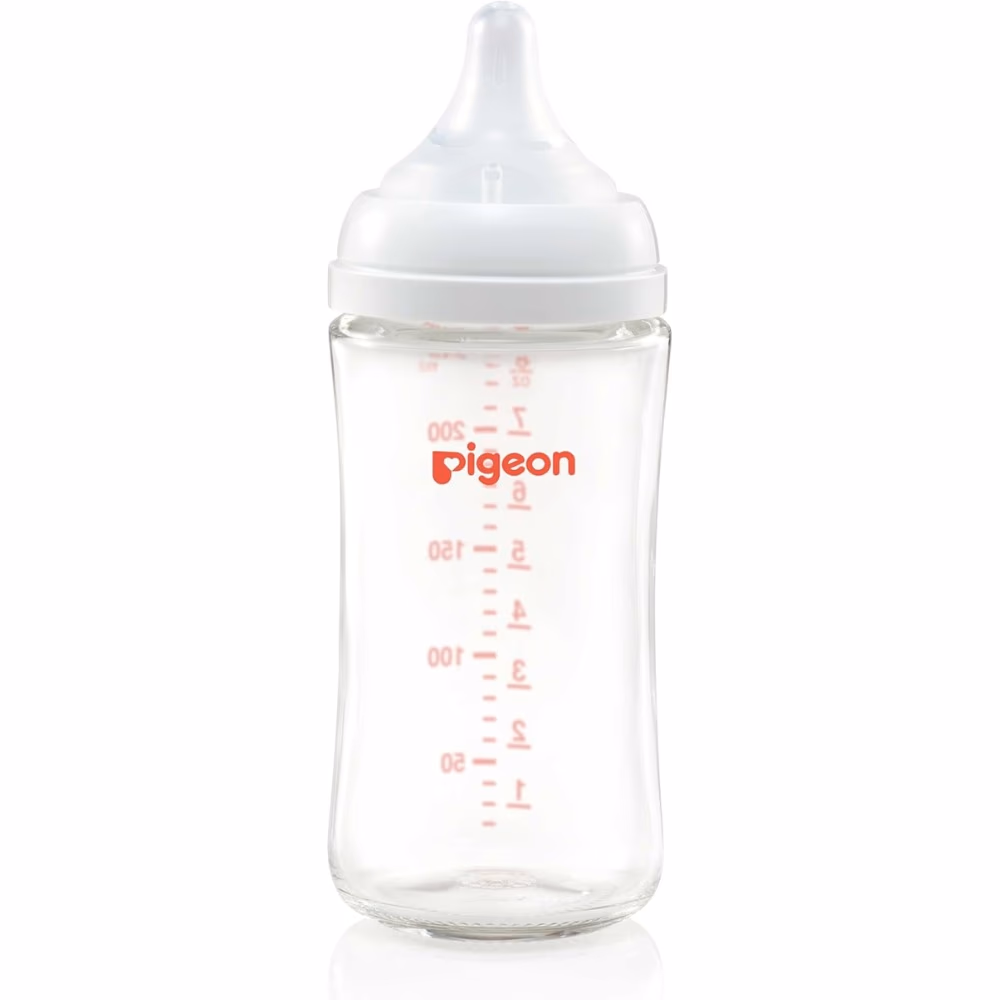 Pigeon SofTouch Glass Nursing Bottle 3+ Months 240ml 2