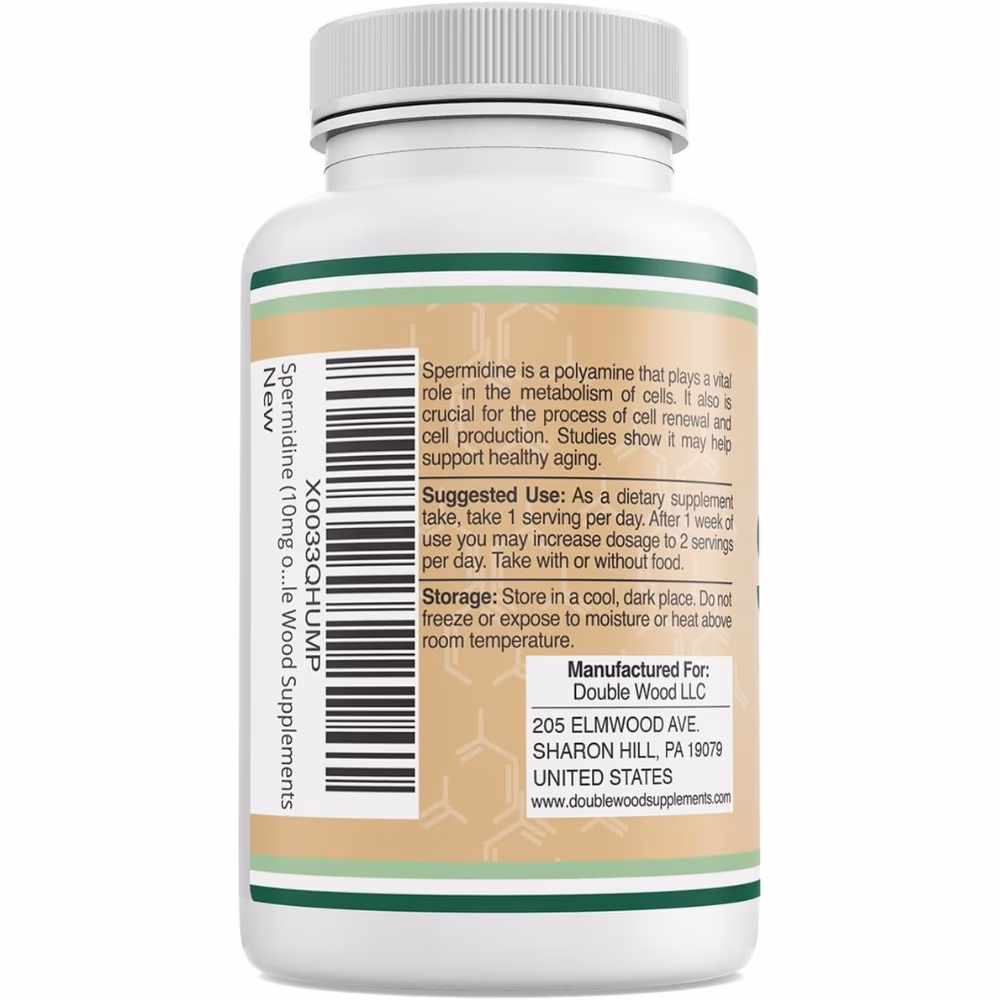 Double Wood Spermidine 10mg 120 Capsules 3