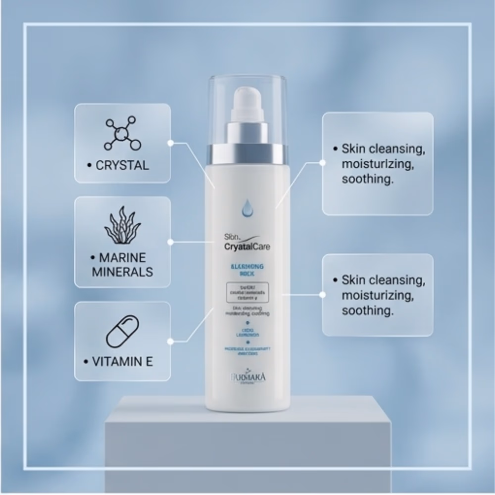Farmona Crystal Care Face Cleansing Milk 200ml 4