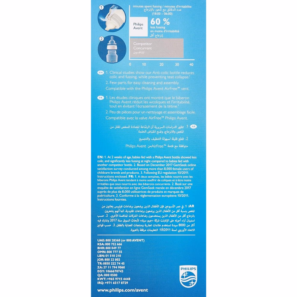 Philips Avent Anti Colic Bottle 330ml 3M+ 3