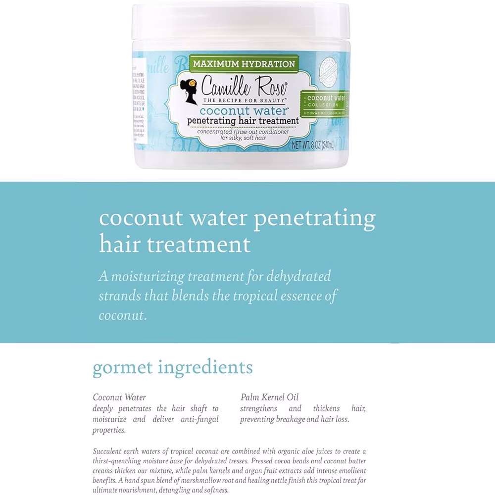 Camille Rose Coconut Water Penetrating Hair Treatment 240 ml 3