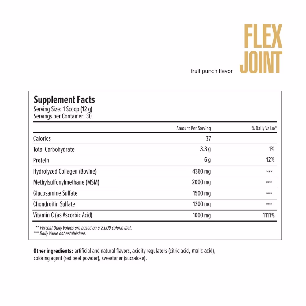 MAXLER FLEX JOINT POWDER FRUIT PUNCH 360GM 3