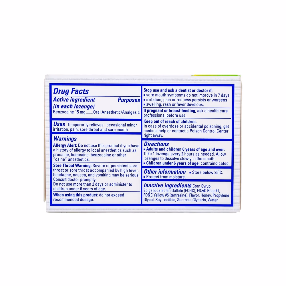 Chloraseptic Lozenge Warm Green Tea 18S 4