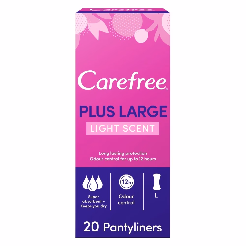 Carefree Plus Large Unscented 20s 3