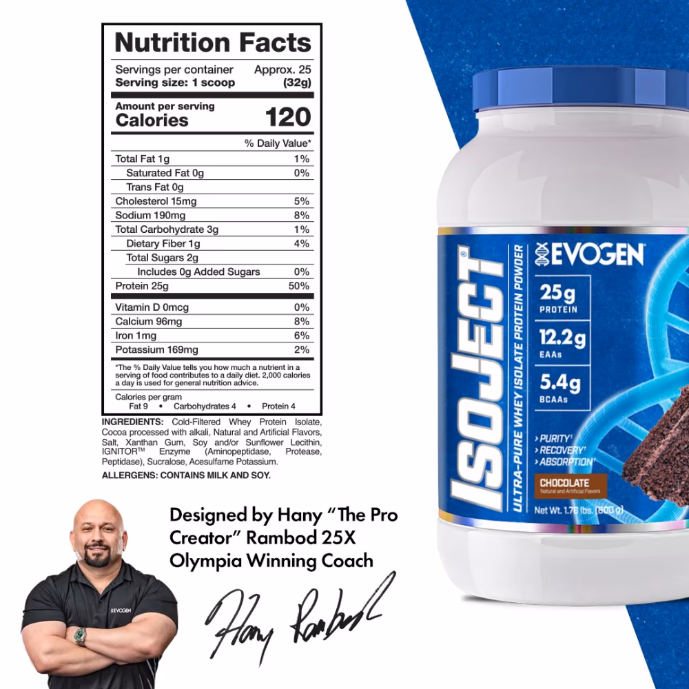 Evogen Isoject Whey Chocolate 4lb 3