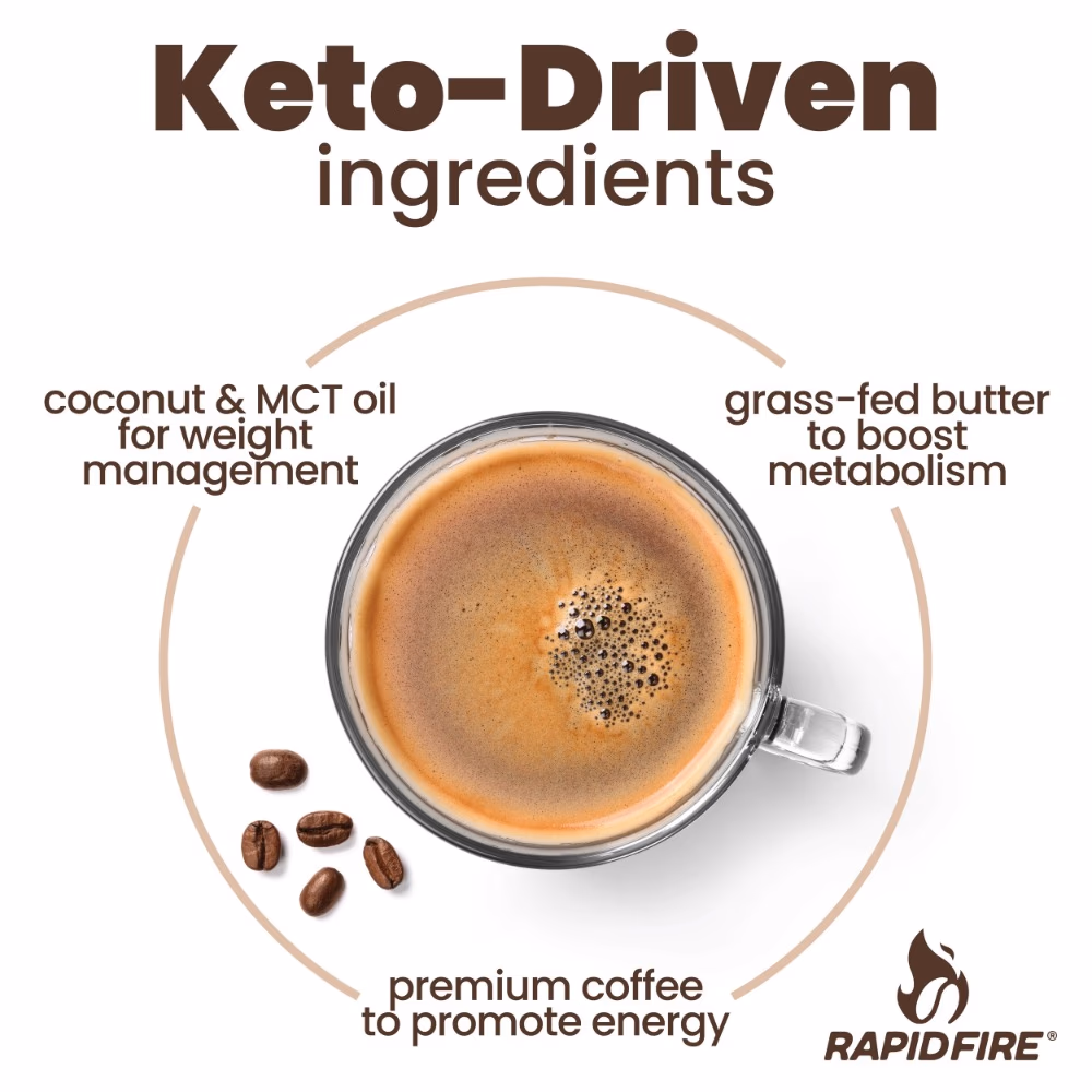 Rapidfire Ketogenic Coffee Pods Original 240g 2