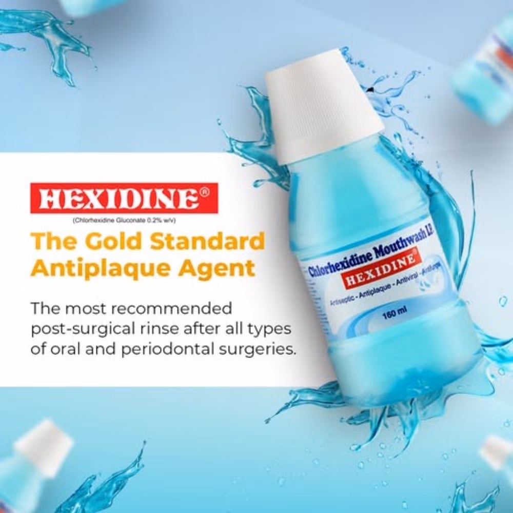 Hexidine Chlorhexidine Mouth Wash 160ml 4