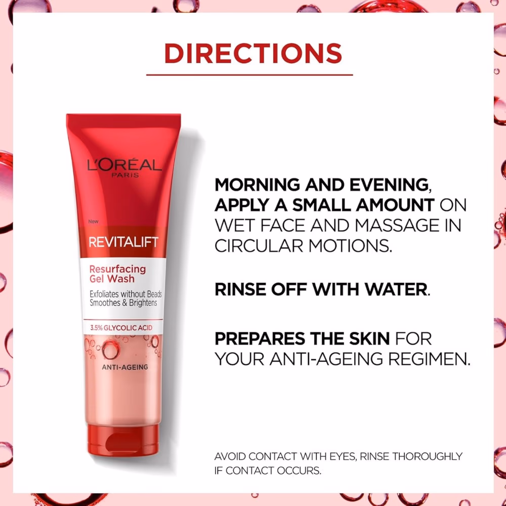 L'Oreal Revitalift Resurfacing Gel Wash 150ml 3