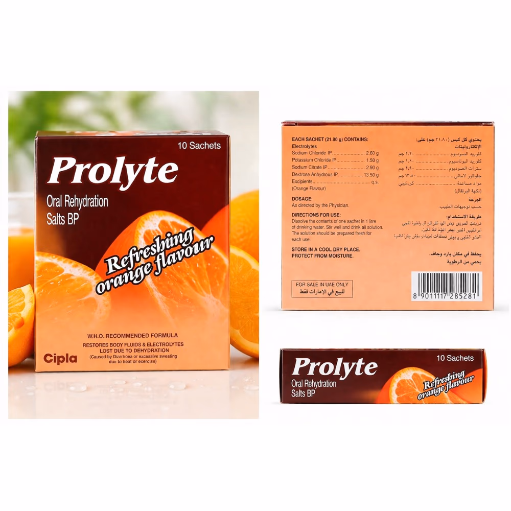 Prolyte ORS Orange 4.2g Sachets 3