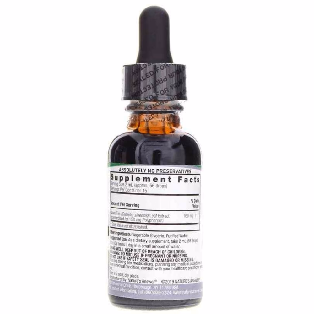 Natures Answer Green Tea Extract 2000mg Drops 30ml 2