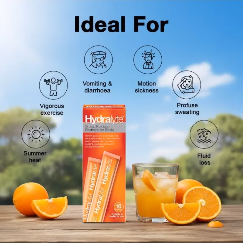 Hydralyte Ice Blocks Orange 16s 5