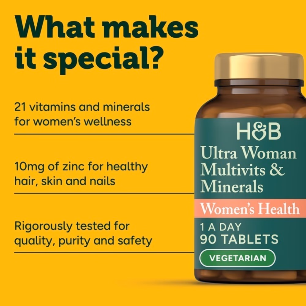 Holland and Barrett Ultra Woman Multivitamins and Minerals  90 Tablets 4