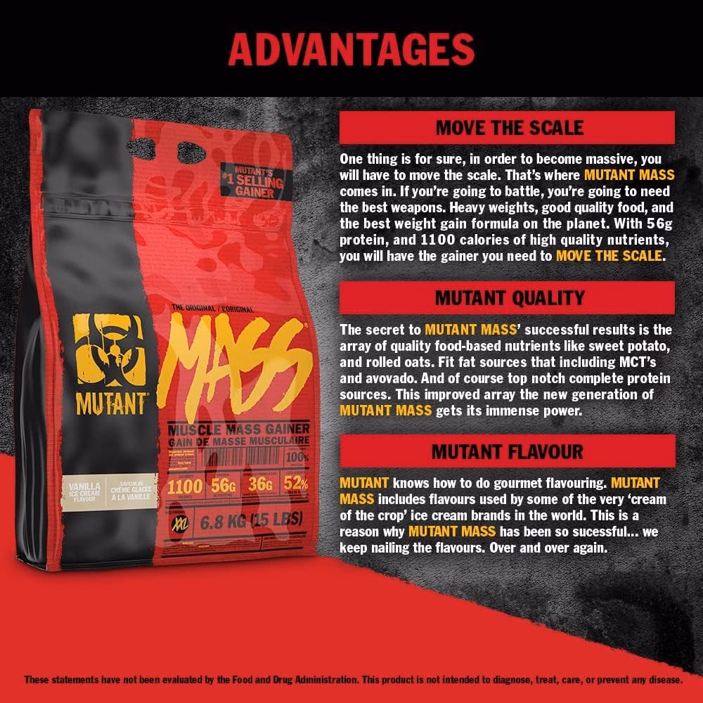 Mutant Muscle Mass Gainer Cookies & Cream 15lb 2