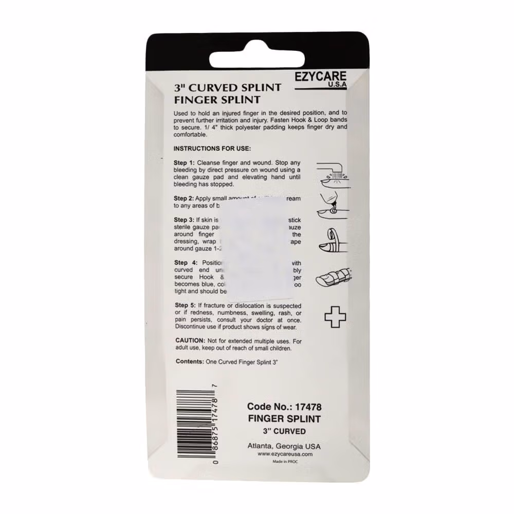 EzyCare 3 Curved Finger Splint 2