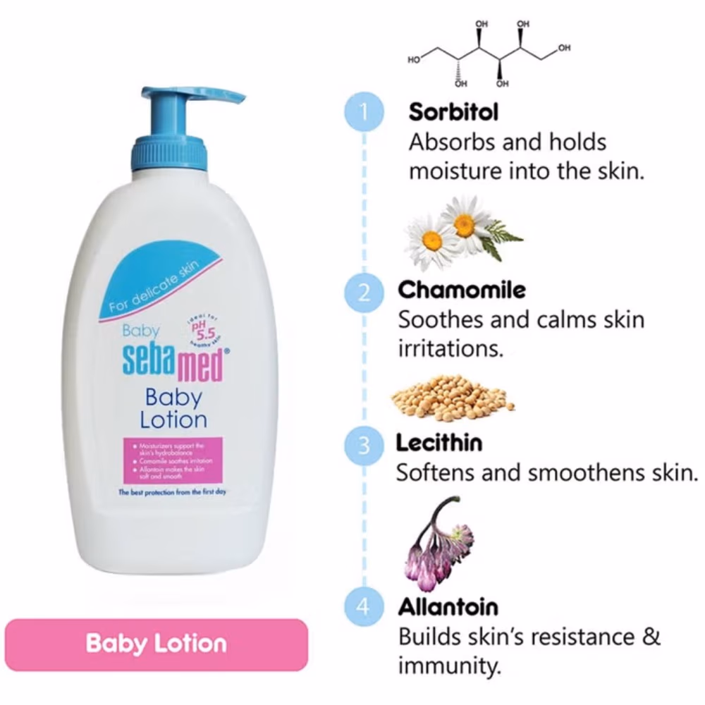 Sebamed Baby Lotion With Pump 400ml 3