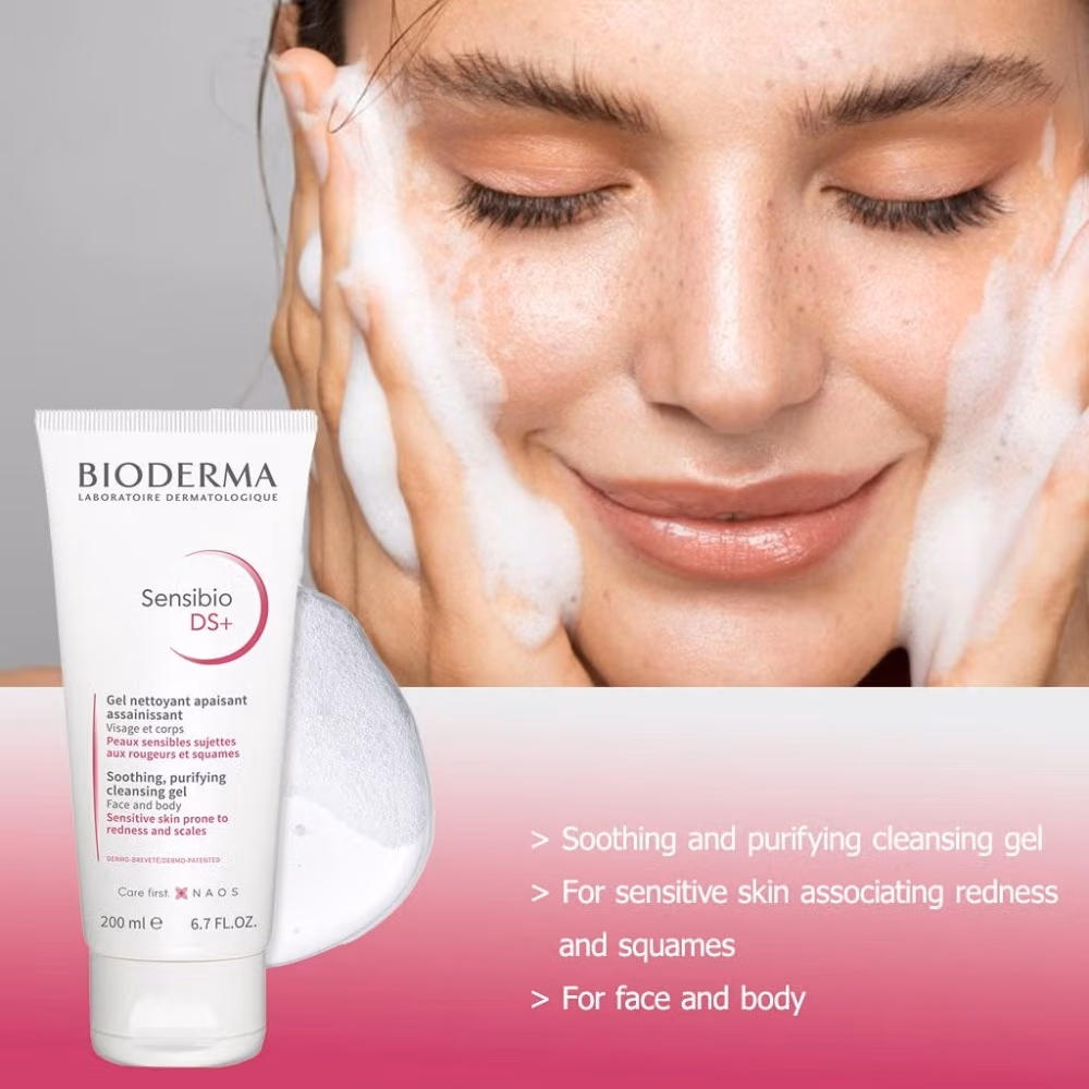 Bioderma Sensibio DS+ Gentle Cleansing Face Gel 200 ml 4