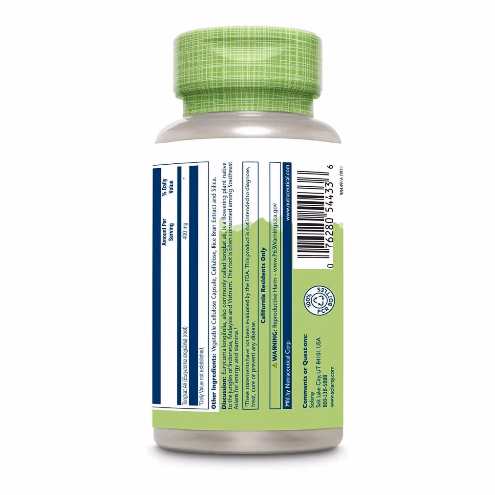 Solaray Tongkat Ali 400mg 60 Veg Caps 3