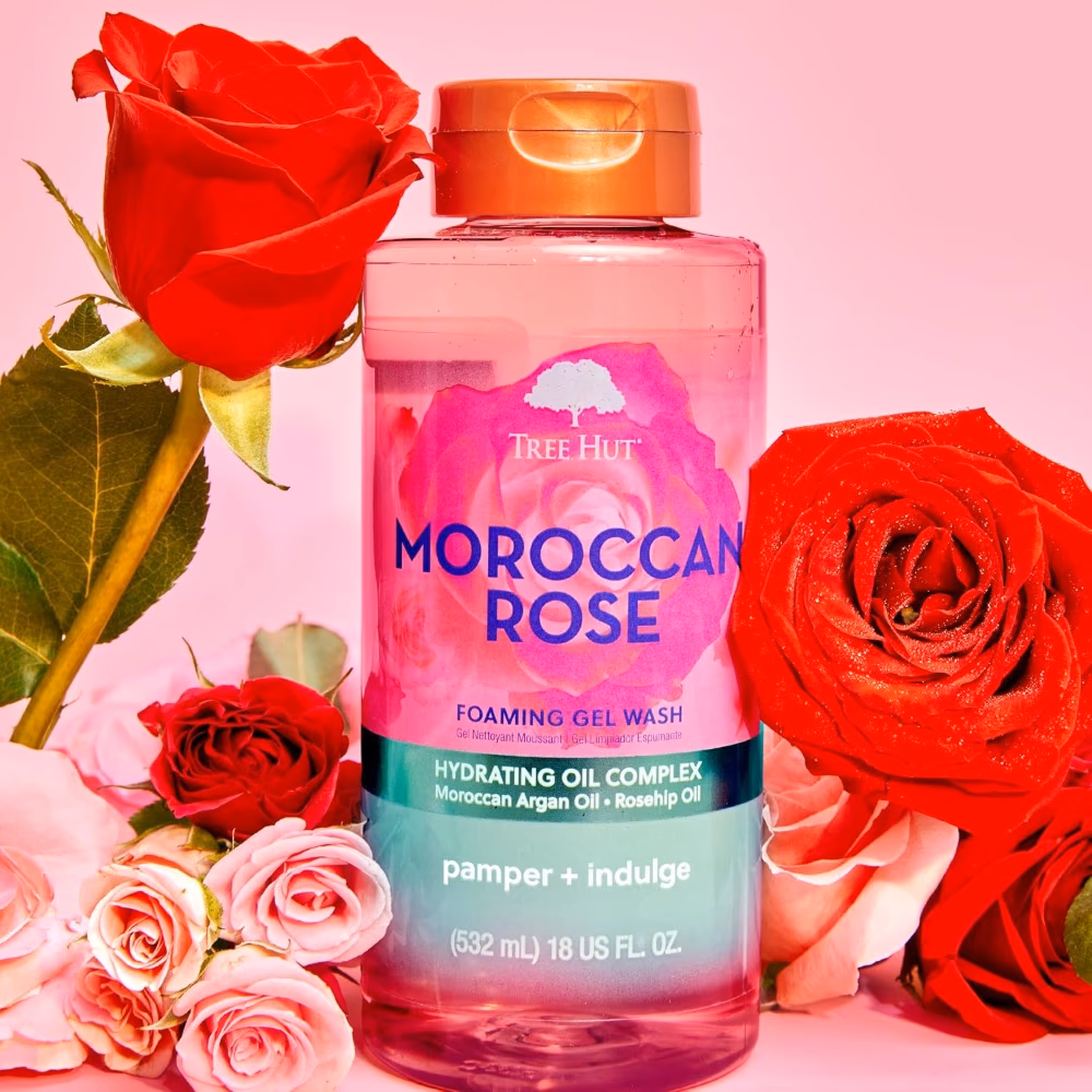 Tree Hut Moroccan Rose Foaming Gel Wash 532ml  5