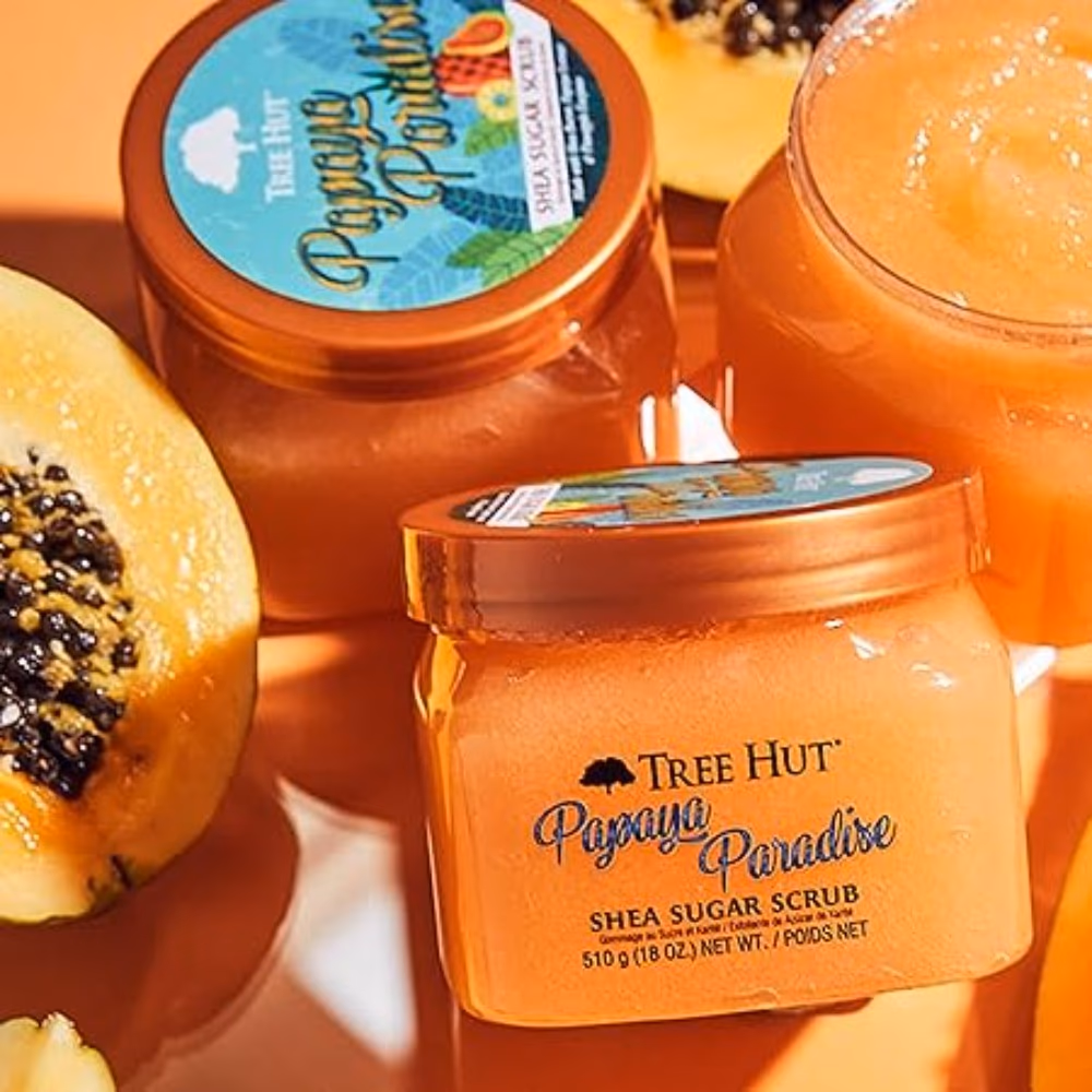 Tree Hut Shea Sugar Scrub Papaya Paradise 510g  4