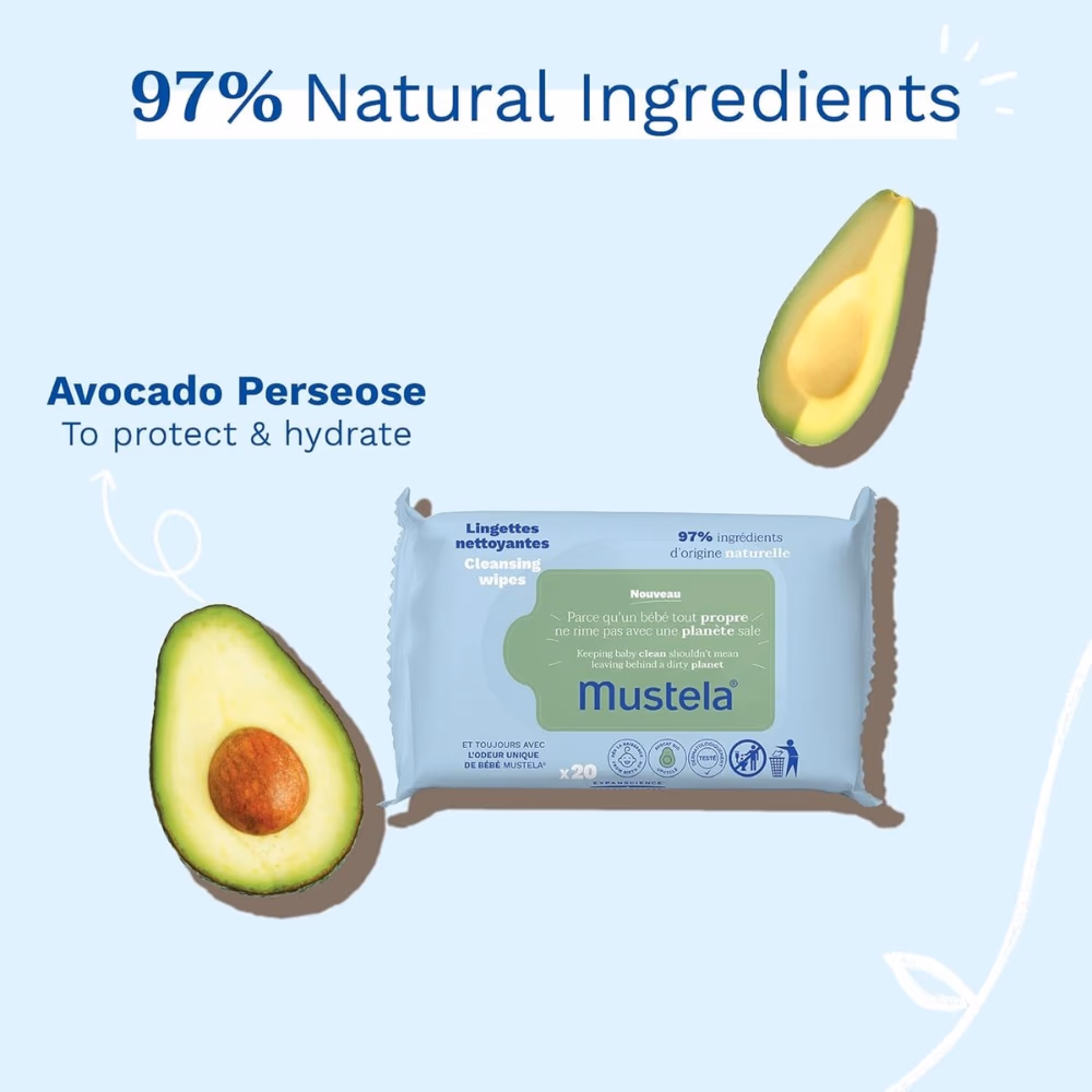 Mustela Cleansing Wipes 60S 2